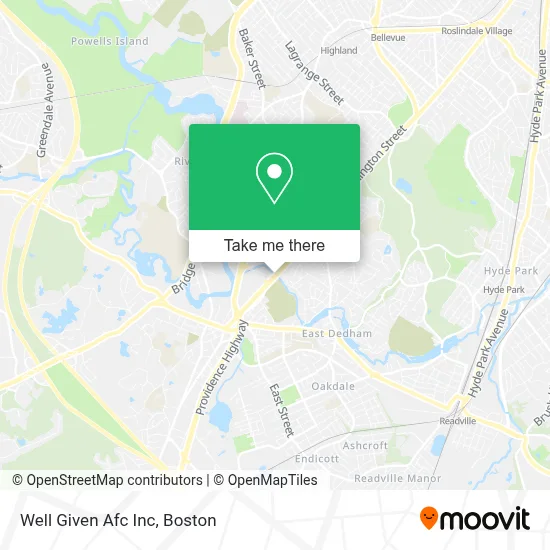 Well Given Afc Inc map