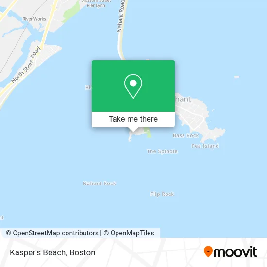 Kasper's Beach map
