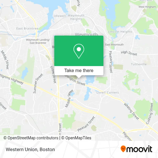 Western Union map