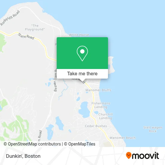 Dunkin' map
