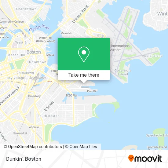 Dunkin' map