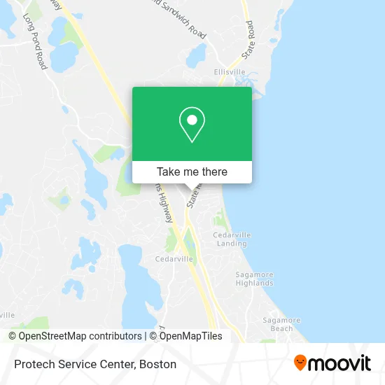 Protech Service Center map