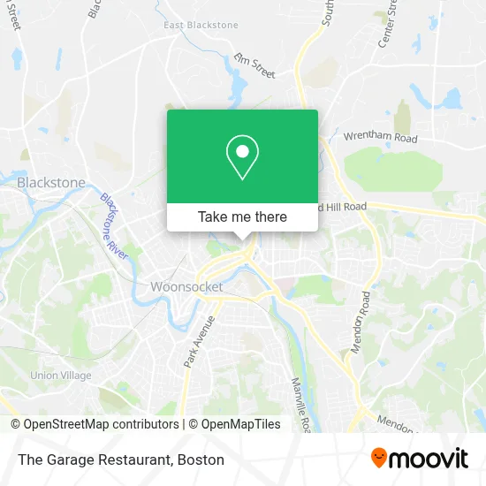 The Garage Restaurant map