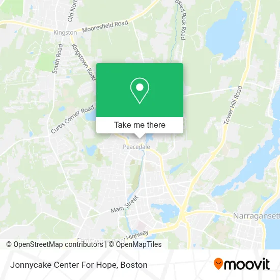 Jonnycake Center For Hope map