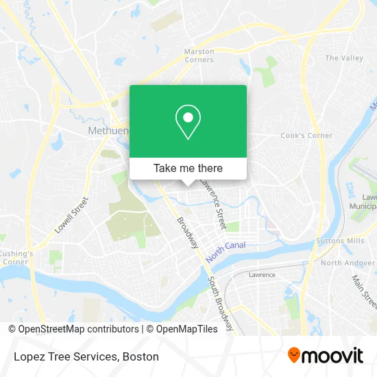 Lopez Tree Services map