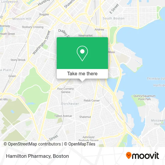 Hamilton Pharmacy map