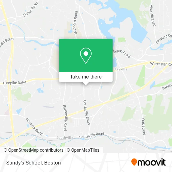 Sandy's School map