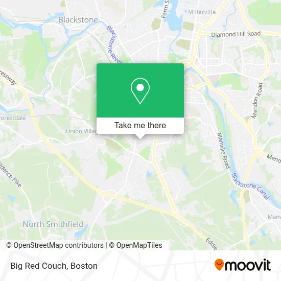 Big Red Couch map