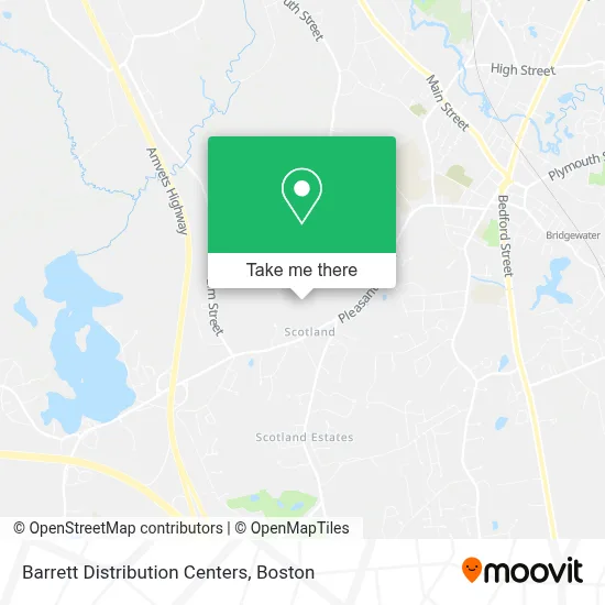 Barrett Distribution Centers map
