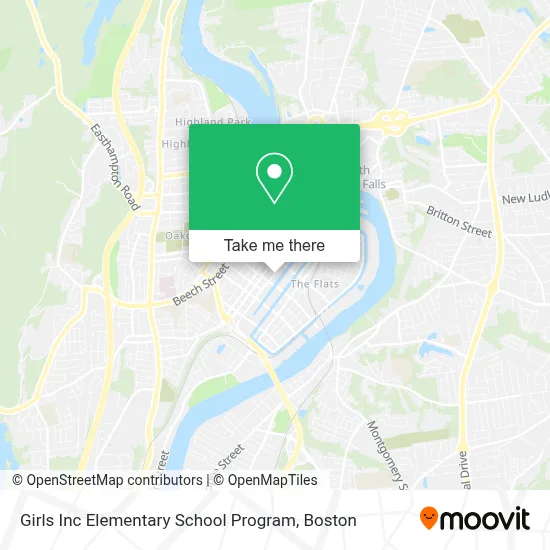 Girls Inc Elementary School Program map