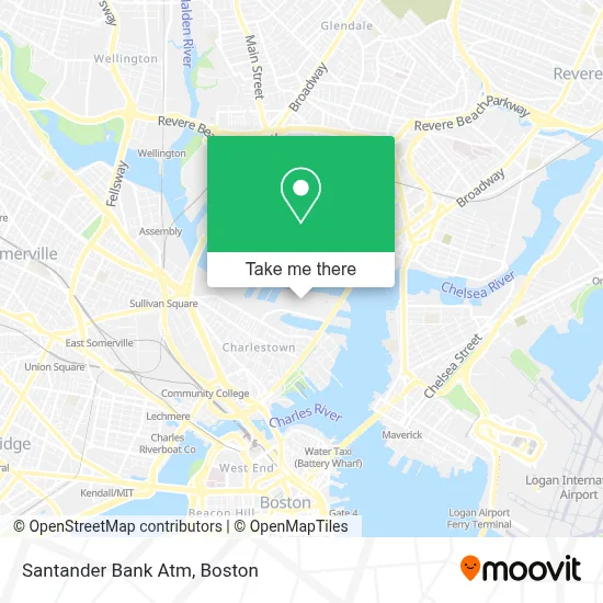 Santander Bank Atm map
