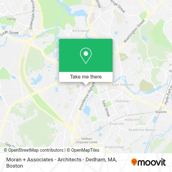 Moran + Associates - Architects - Dedham, MA map