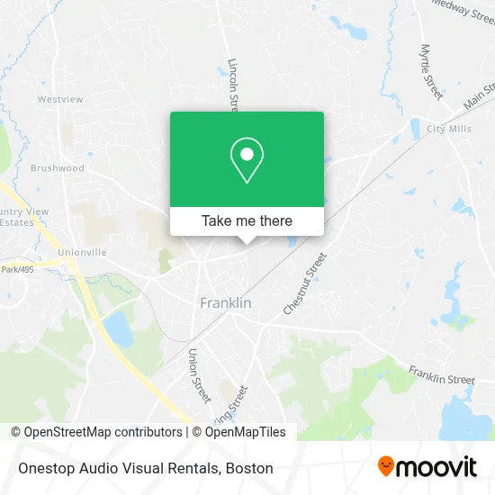 Onestop Audio Visual Rentals map