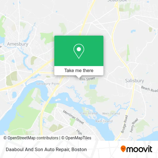 Daaboul And Son Auto Repair map