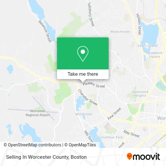 Selling In Worcester County map