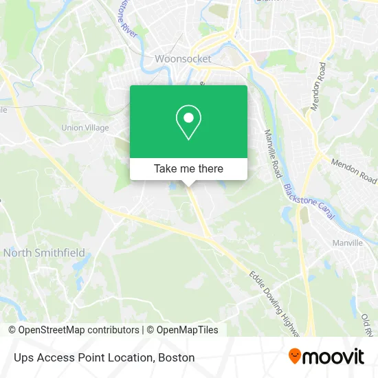 Ups Access Point Location map