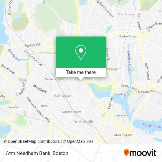 Atm Needham Bank map