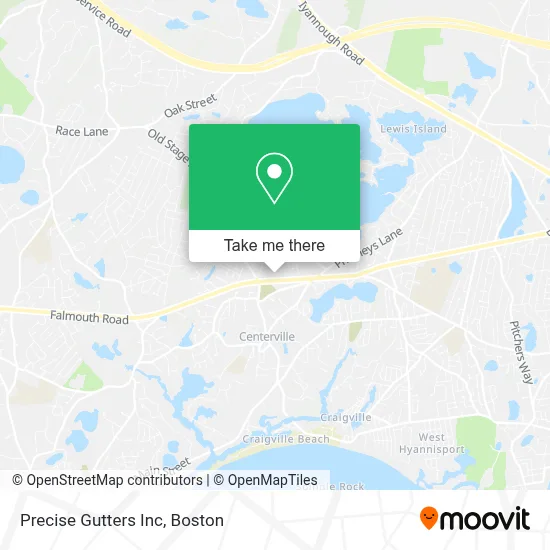 Precise Gutters Inc map