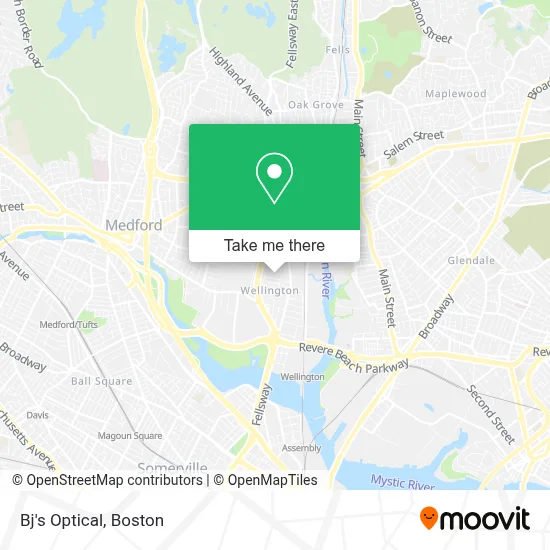 Bj's Optical map