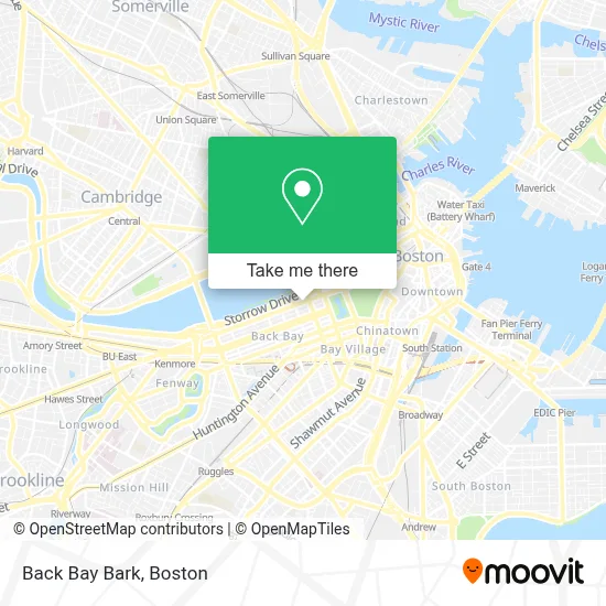 Back Bay Bark map
