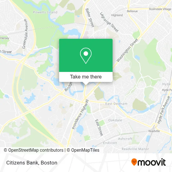 Citizens Bank map