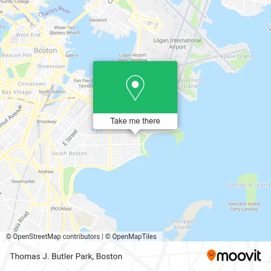 Thomas J. Butler Park map