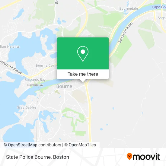 State Police Bourne map