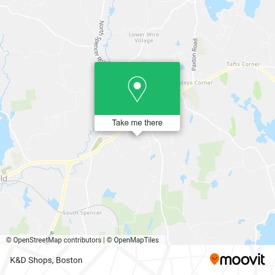 K&D Shops map