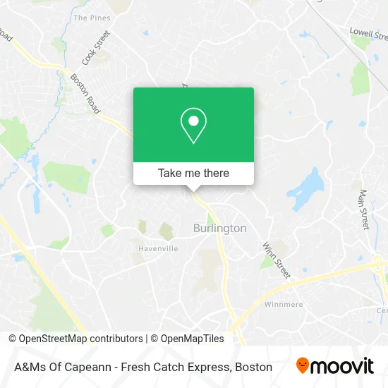 A&Ms Of Capeann - Fresh Catch Express map