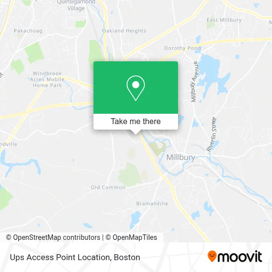 Ups Access Point Location map