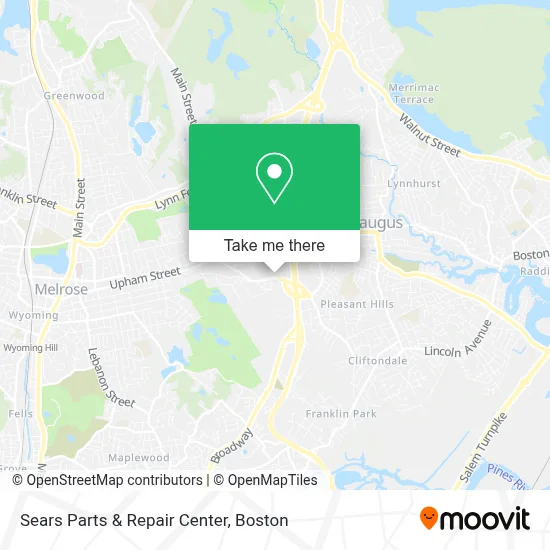 Sears Parts & Repair Center map