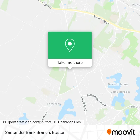 Santander Bank Branch map