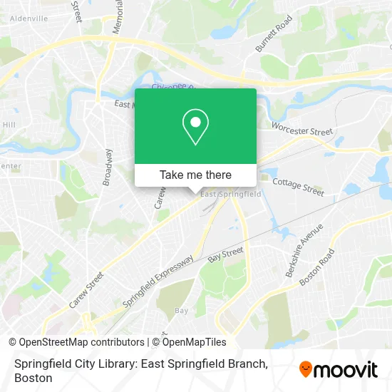 Springfield City Library: East Springfield Branch map