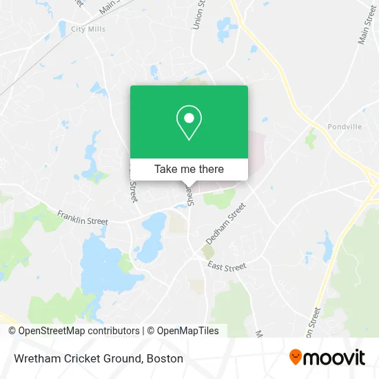 Wretham Cricket Ground map