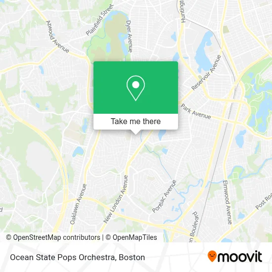 Ocean State Pops Orchestra map