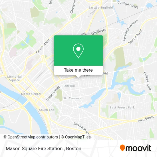 Mason Square Fire Station. map