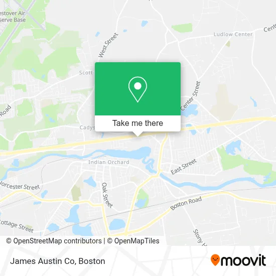 James Austin Co map