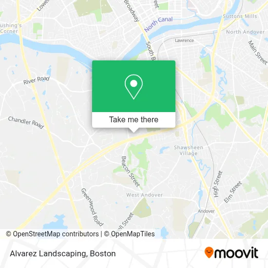 Alvarez Landscaping map