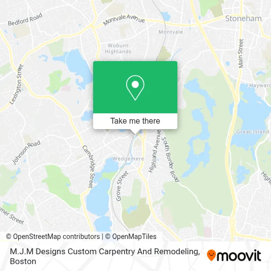 M.J.M Designs Custom Carpentry And Remodeling map