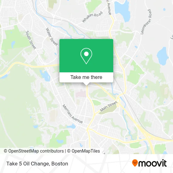 Take 5 Oil Change map