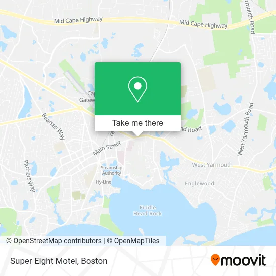 Super Eight Motel map