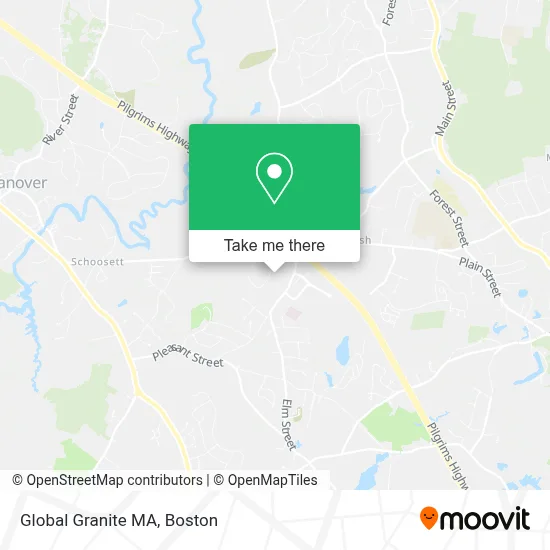 Global Granite MA map