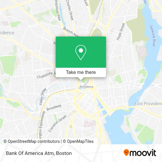 Bank Of America Atm map