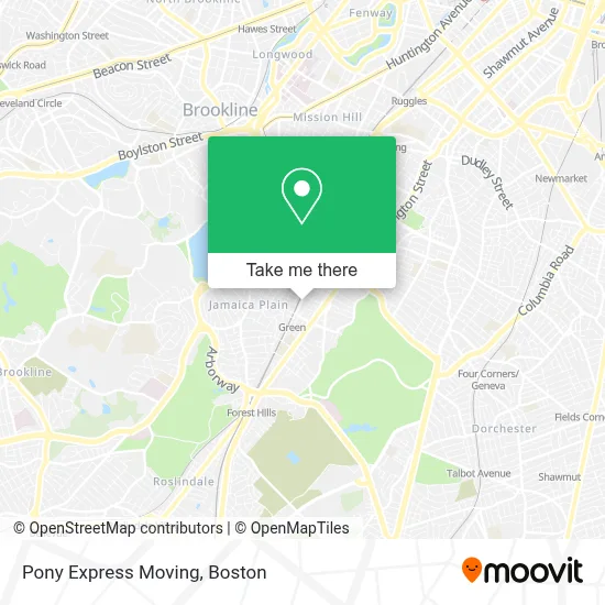 Pony Express Moving map