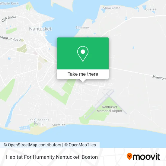 Habitat For Humanity Nantucket map