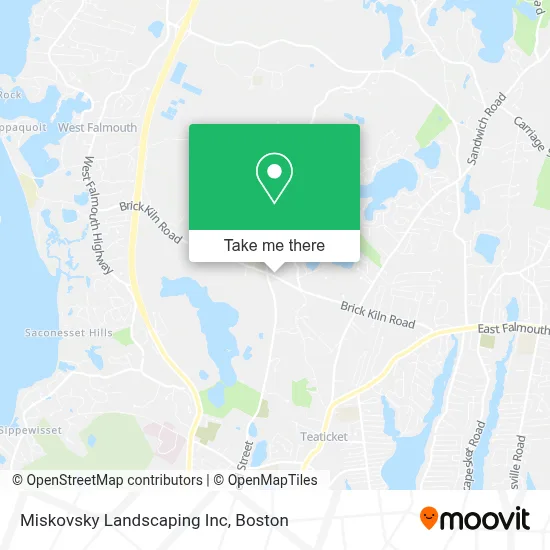 Miskovsky Landscaping Inc map