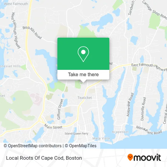 Local Roots Of Cape Cod map