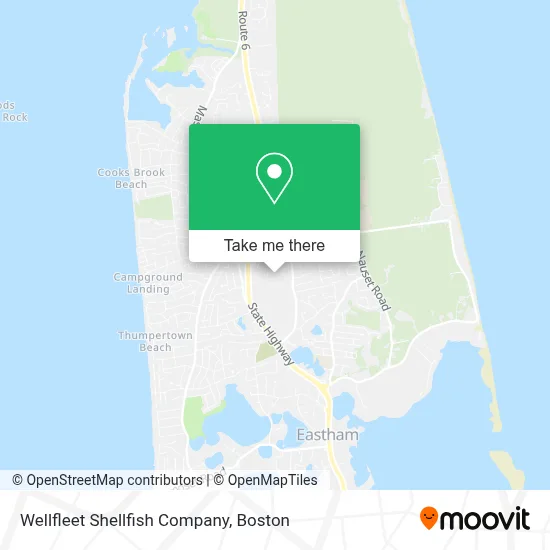 Wellfleet Shellfish Company map