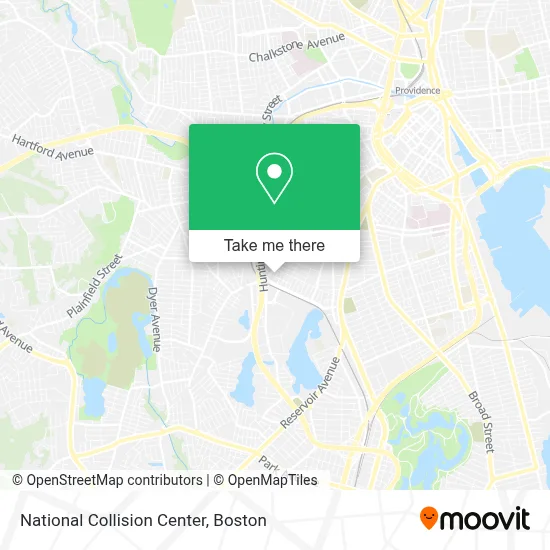 National Collision Center map