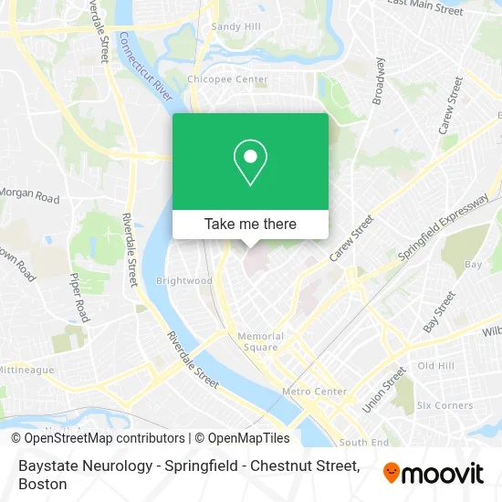 Baystate Neurology - Springfield - Chestnut Street map